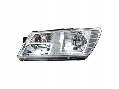 Фара Левая Dodge Journey 2008-2019 Хром Желтая Вставка 5067788Ad