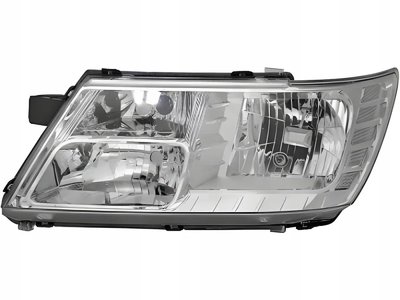 Фара Левая Dodge Journey 2008-2019 Хром Белая Вставка 0000071775816