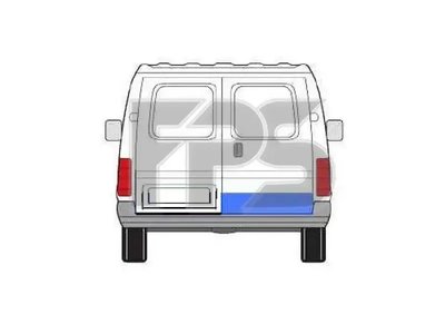 Ремчасть задней двери Ford Transit 1992-2000 имела правая - 20 см