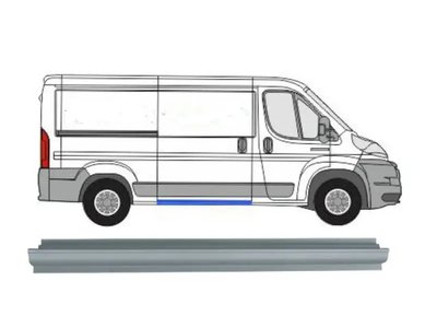 Ремчасть боковой правой двери нижняя Citroen Jumper Peugeot Boxer 2006-2014