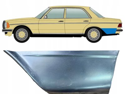 Ремчасть заднего крыла угол Mercedes W123 1976-1985 левая