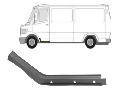 Ремчасть ступени левая нижняя Mercedes Bus T1 207-410 1977-1995