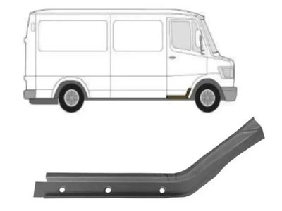 Ремчасть ступени правая нижняя Mercedes Bus T1 207-410 1977-1995