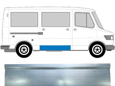 Ремчасть боковой дверцы правая наружная Mercedes T1 207-410 1977-1995