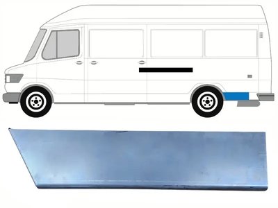 Ремчасть заднего крыла левая Mercedes T1 207-410 1977-1995 длина 47 см
