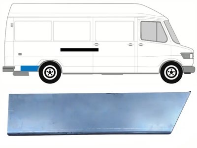 Ремчасть заднего крыла правая Mercedes T1 207-410 1977-1995 длина 47 см