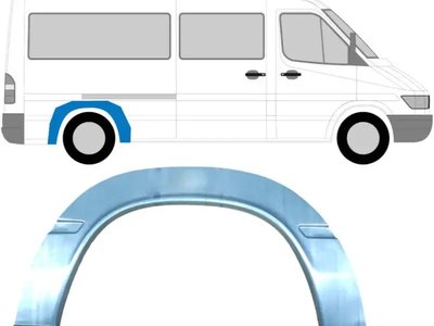 Арка задня ліва/права Mercedes Sprinter W901-W903 Volkswagen LT 2 1995-2005