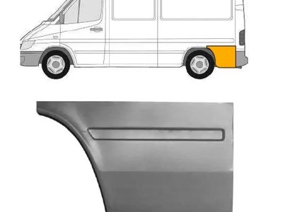 Задня арка за колесом ліва Mercedes Sprinter W901-W903 Volkswagen LT 2 1995-2006 середня база Польща