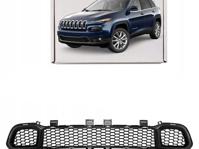 Решітка бампера Jeep Cherokee KL 2013-2018 чорна 68203216AA