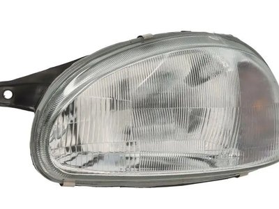 Левая фара Opel Combo 1993-2000 Рифленое стекло 90444784
