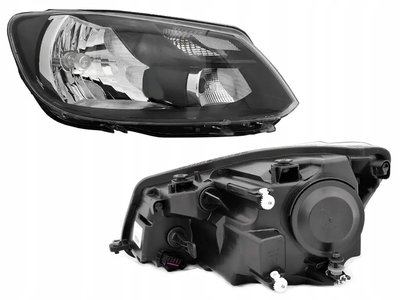 Фара Правая Volkswagen Caddy 2010-2015 Черная С Корректором 2K5941006