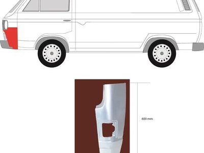 Ремчасть переднього кута ліва Volkswagen Transporter T3