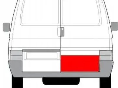 Ремчасть задней двери правая Volkswagen Transporter T4 1990-2003 P 24 см