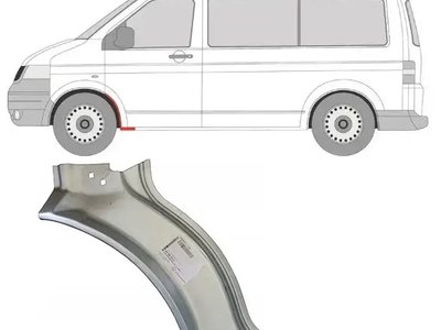 Ремчасть переднього крила ліва Volkswagen Transporter T5 2003-2015