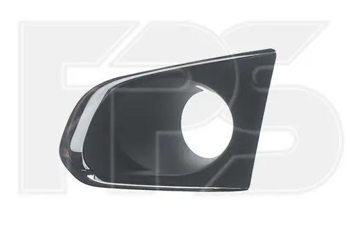 Решетка Бампера Левая Chevrolet Trax 2013-2016 З Отв Под Птф Чорн С Хром Молдингом 95095471 — фото 1