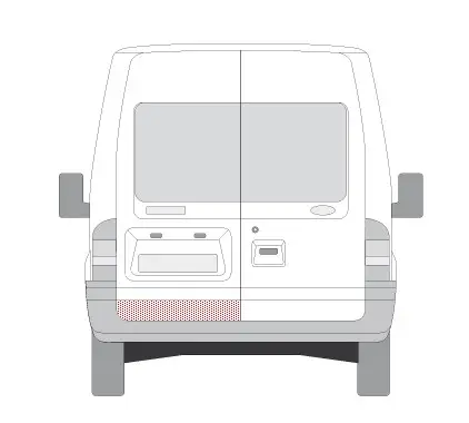 Ремчастина задніх дверей внутрішня ліва Ford Transit 2000-2014 — фото 2