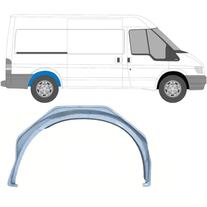 Арки задняя внутренняя правая Ford Transit 2000-2013 — фото 1