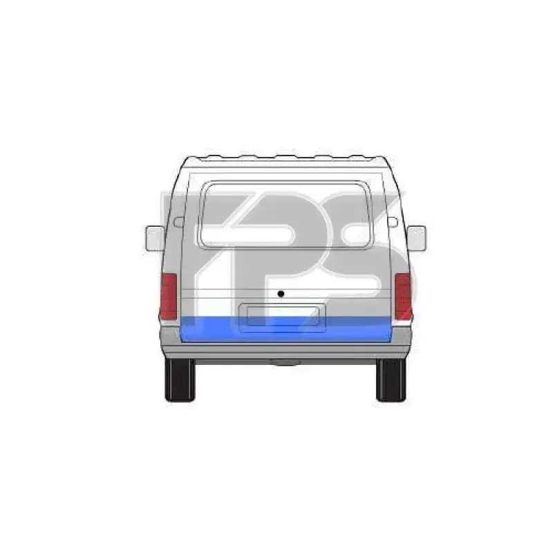 Ремчастина ляди Ford Transit 1992-2000 задніх дверей нижня 20 см — фото 1