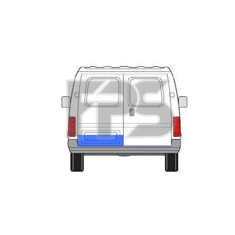 Ремчасть задней двери Ford Transit 1992-2000 малая левая - 20 см — фото 1