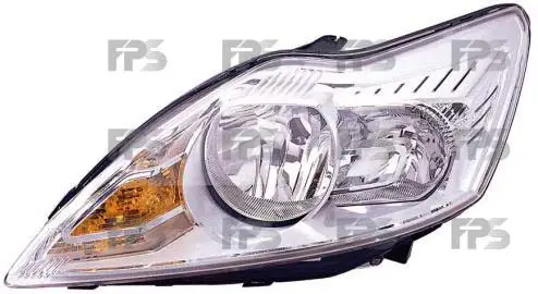 Фара Ліва Ford Focus 2008-2010 Хром відбивач + Коректор 8M5113101Aa — фото 1
