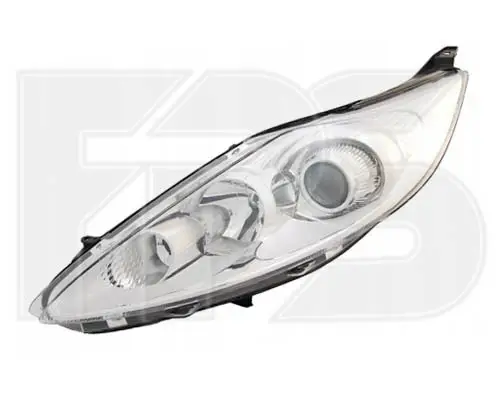 Фара Левая Ford Fiesta 2009-2013 Хром Линза + Коректор 1661616 — фото 1