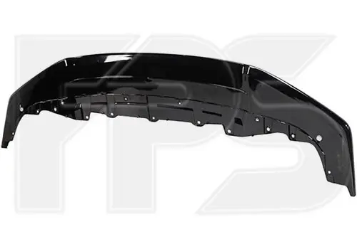 Спойлер Бампера Передний Honda Civic 10 2016-2021 Хетчбек Спорт Чорн Глянець — фото 1