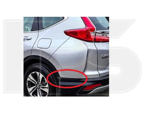 Молдинг Бампера Задній Правий Honda Cr-V 5 2017-2020 Чорн Текстура 71514TLAA11 — фото 1