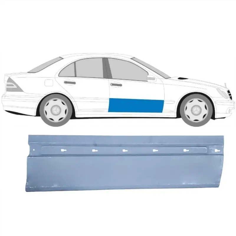 Ремчасть передніх дверей нижня права Mercedes W203 2000-2007 — фото 1