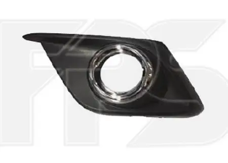Решітка Бампера Права Mazda 3 2013-2016 З Хром Окуляром BJE150C11 — фото 1