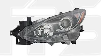 Фара Левая Mazda 3 2013-2016 Желтая Вставка Bpw9-51-0L0A — фото 1