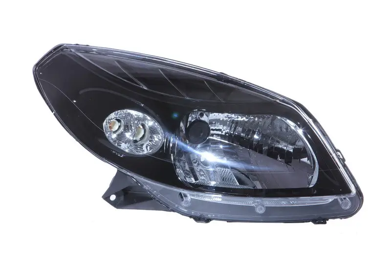 Права фара Renault Sandero 2008-2013 темна 8200733877 — фото 1