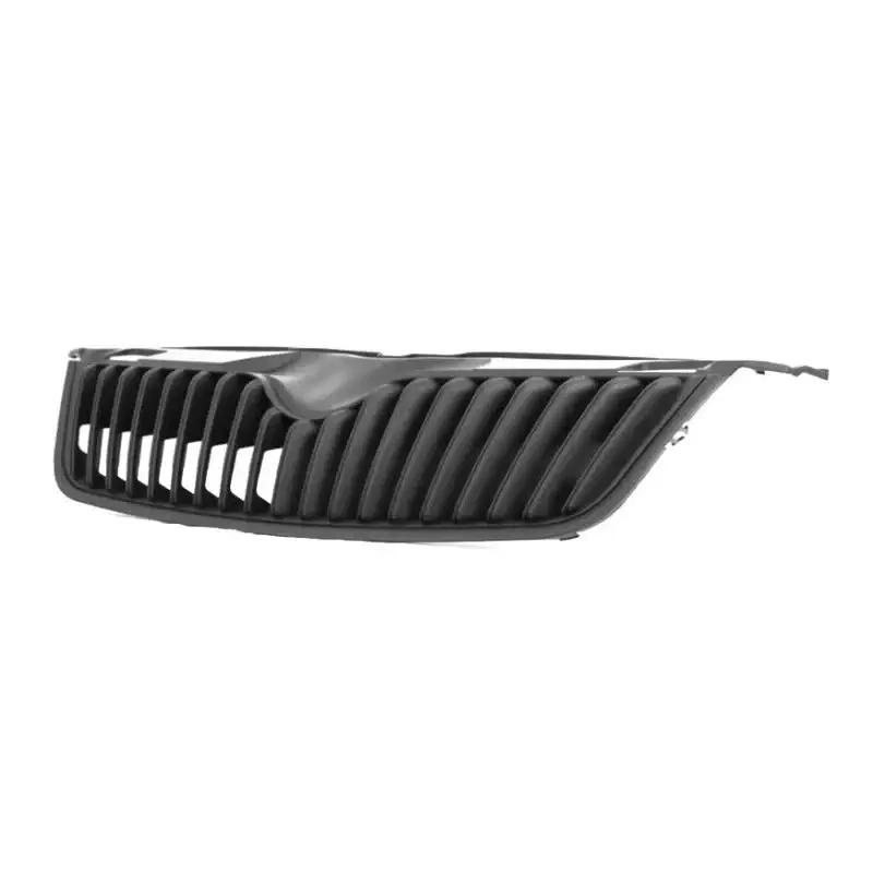 Решітка радіатора Skoda Fabia 2010-2014, 5J0853668B9B9 чорний Молдинг — фото 1