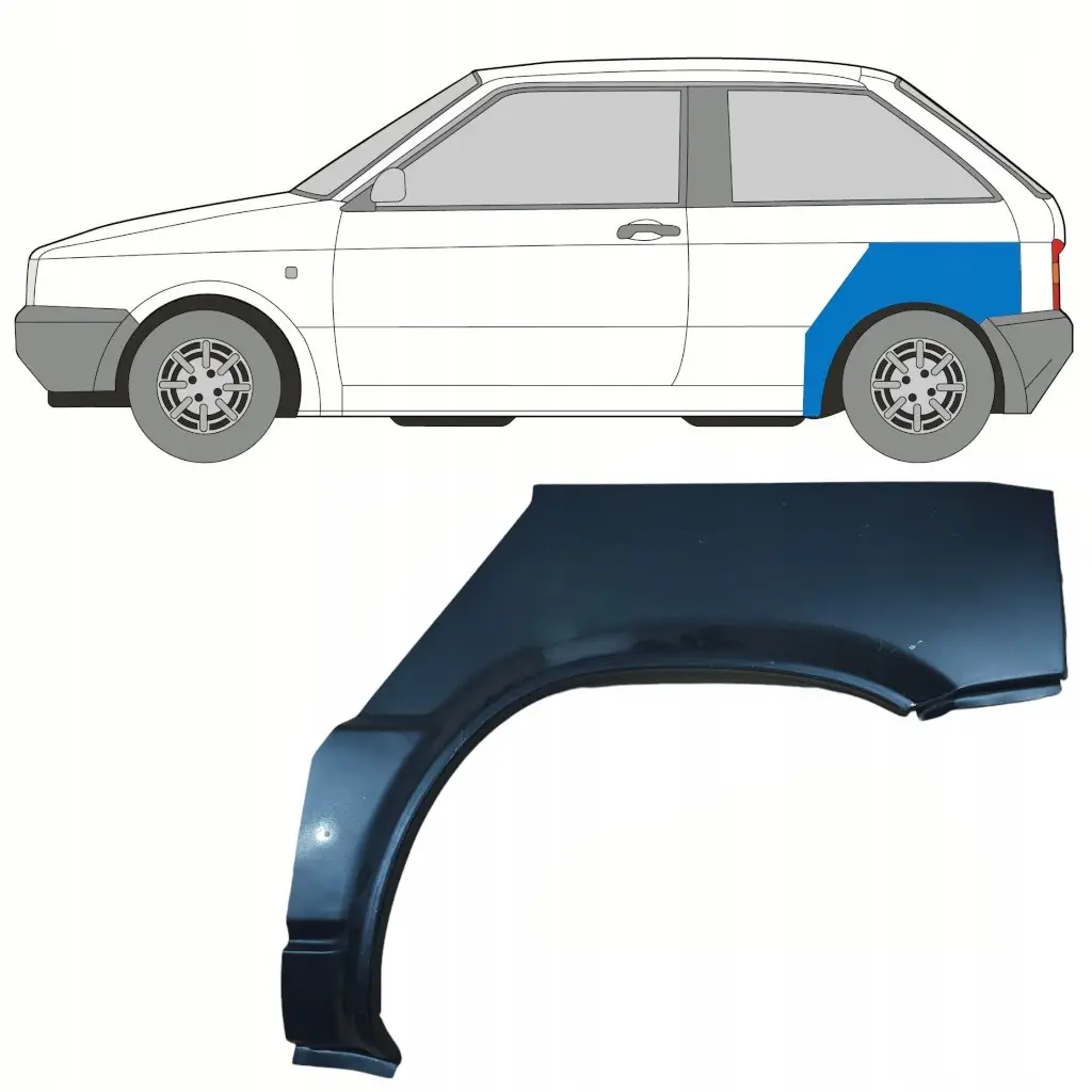 Арка задняя Seat Ibiza 1984-1993 левая 3 двери — фото 3
