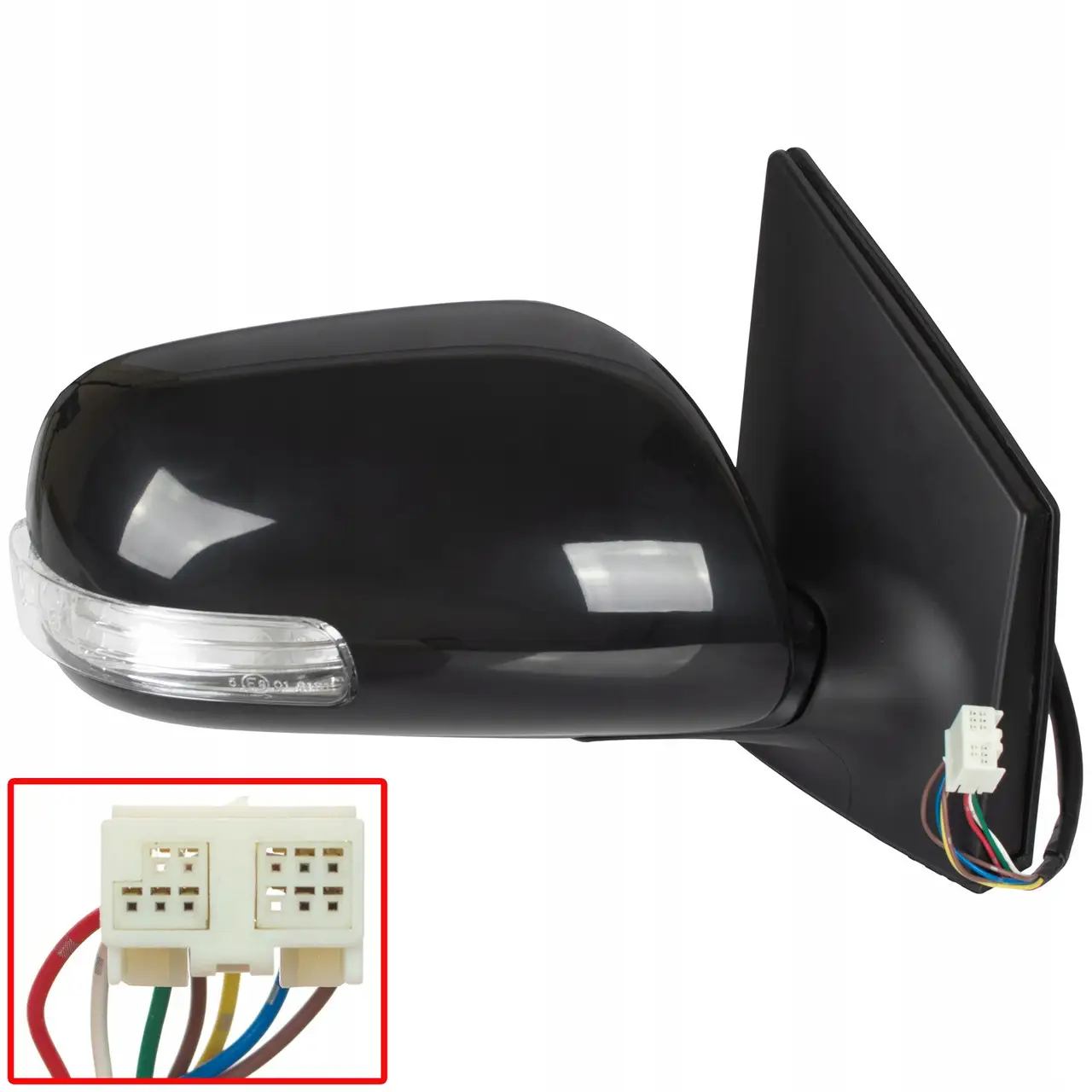 Дзеркало Праве Toyota Corolla E150 2010-2013 7 Pin Без Обігріву Складається — фото 1