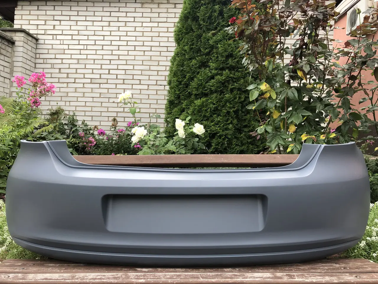 Бампер Задний Volkswagen Polo Хетчбек 2009-2015 6R6807421BHGRU — фото 1
