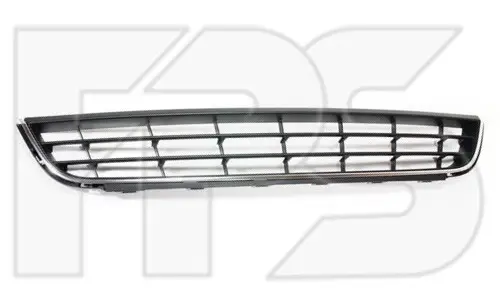 Решітка Бампера Volkswagen Jetta 6 2011-2014 Чорна Хром 5C6853671RYP — фото 1