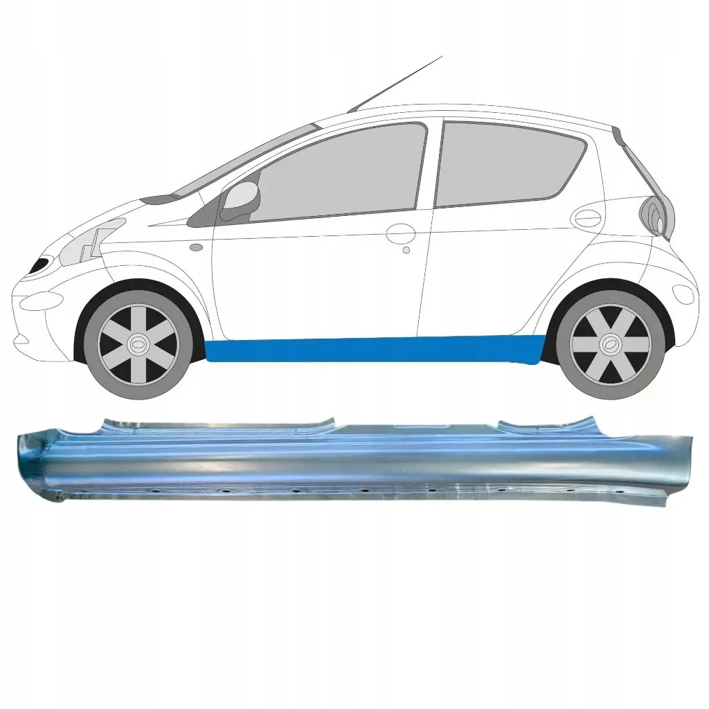 Порог левый Toyota Aygo 2005-2014 — фото 1