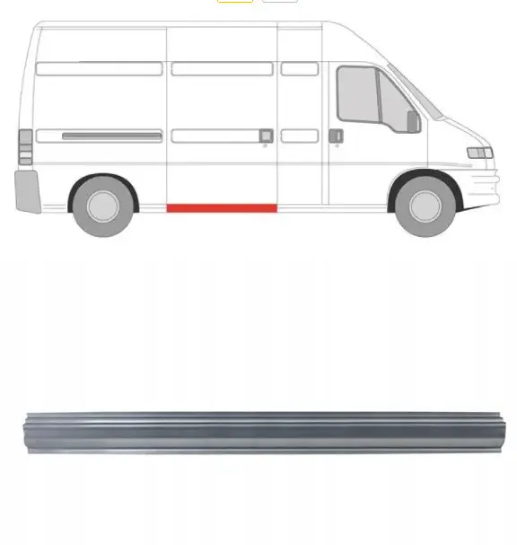 Порог правый под дверью Peugeot Boxer Citroen Jumper Fiat Ducato 1994-2006 KK
