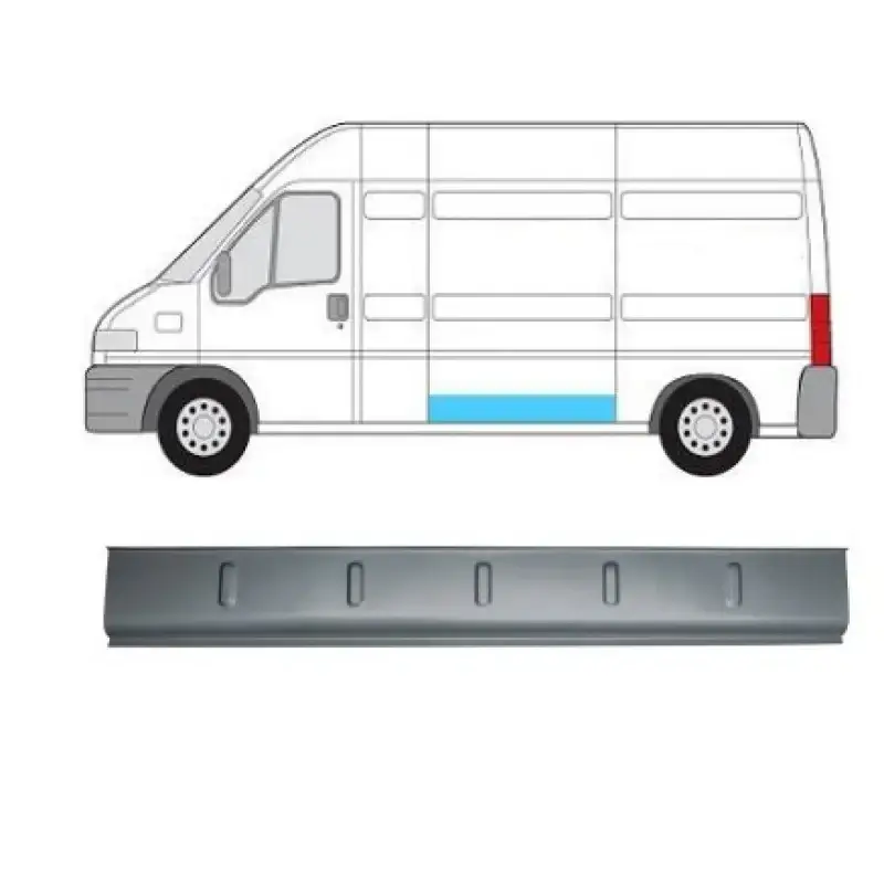 Порог середній внутрішній лівий/правий Citroen Jumper Fiat Ducato Peugeot Boxer 1994-2006 KH