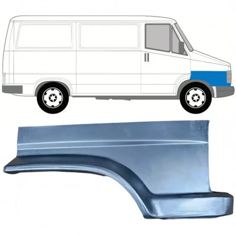 Ремчасть переднего крыла правая нижняя Fiat Ducato Citroen C25 Peugeot J5 1990-1994