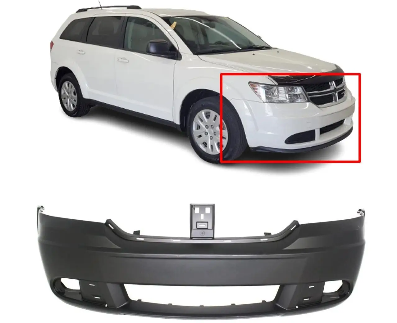 Бампер Передній Dodge Journey 2008-2011 Se 68034169AD