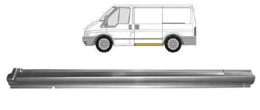 Левый Порог сдвижной двери Ford Transit 2000-