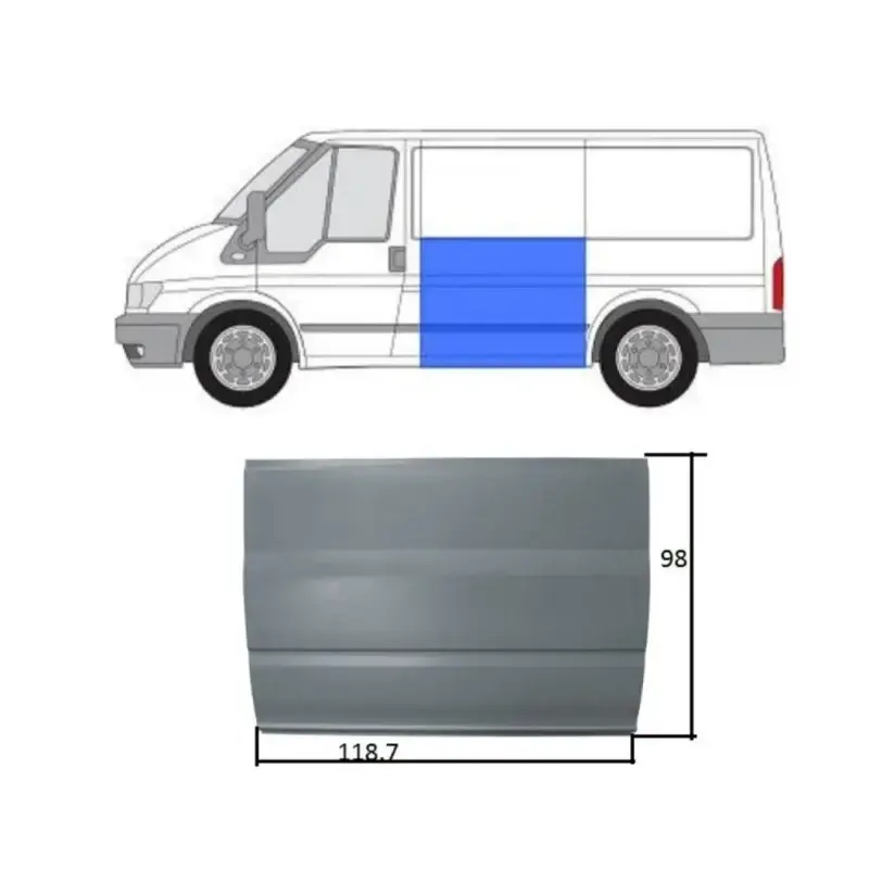 Рем частина збоку Ліва Ford Transit 2000-2013 до вікна коротка база