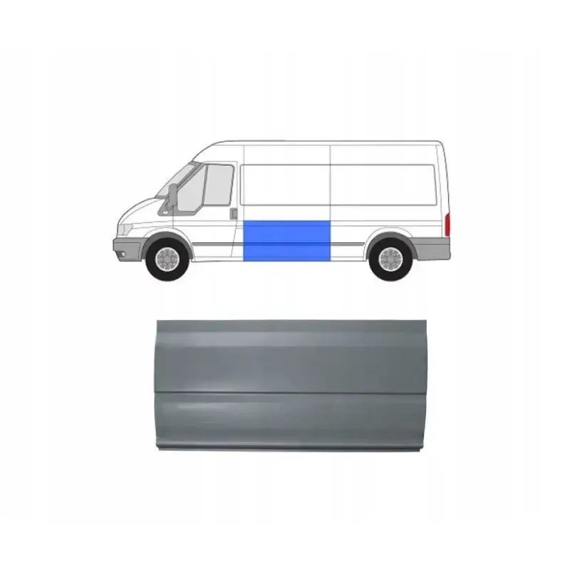 Порог средний левый Ford Transit 2000-2013 высокая средняя длинная база