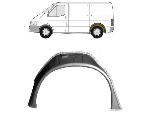 Арка задняя внутренняя левая Ford Transit 1992-2000 короткая база