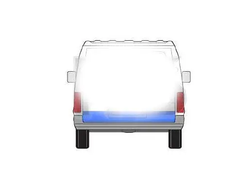 Ремчасть задней двери Ford Transit 1992-2000 малая левая - 20 см