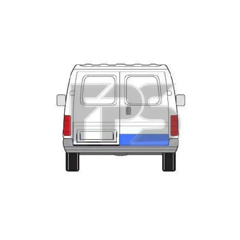 Ремчасть задней двери Ford Transit 1992-2000 имела правая - 20 см