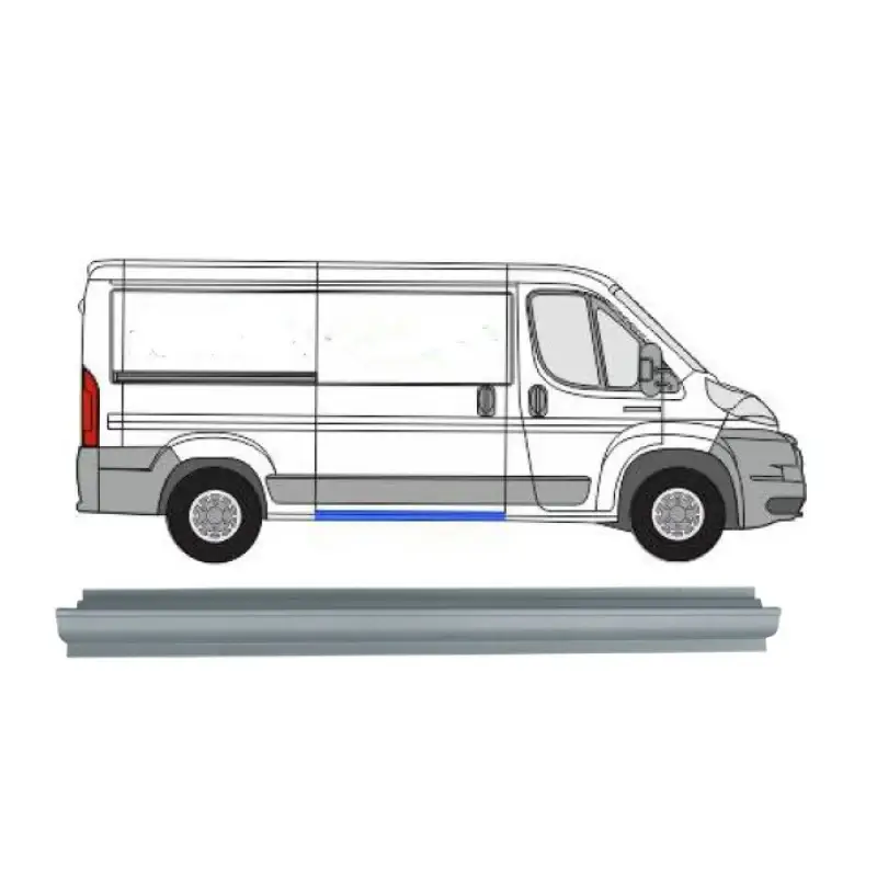 Ремчасть боковой правой двери нижняя Citroen Jumper Peugeot Boxer 2006-2014