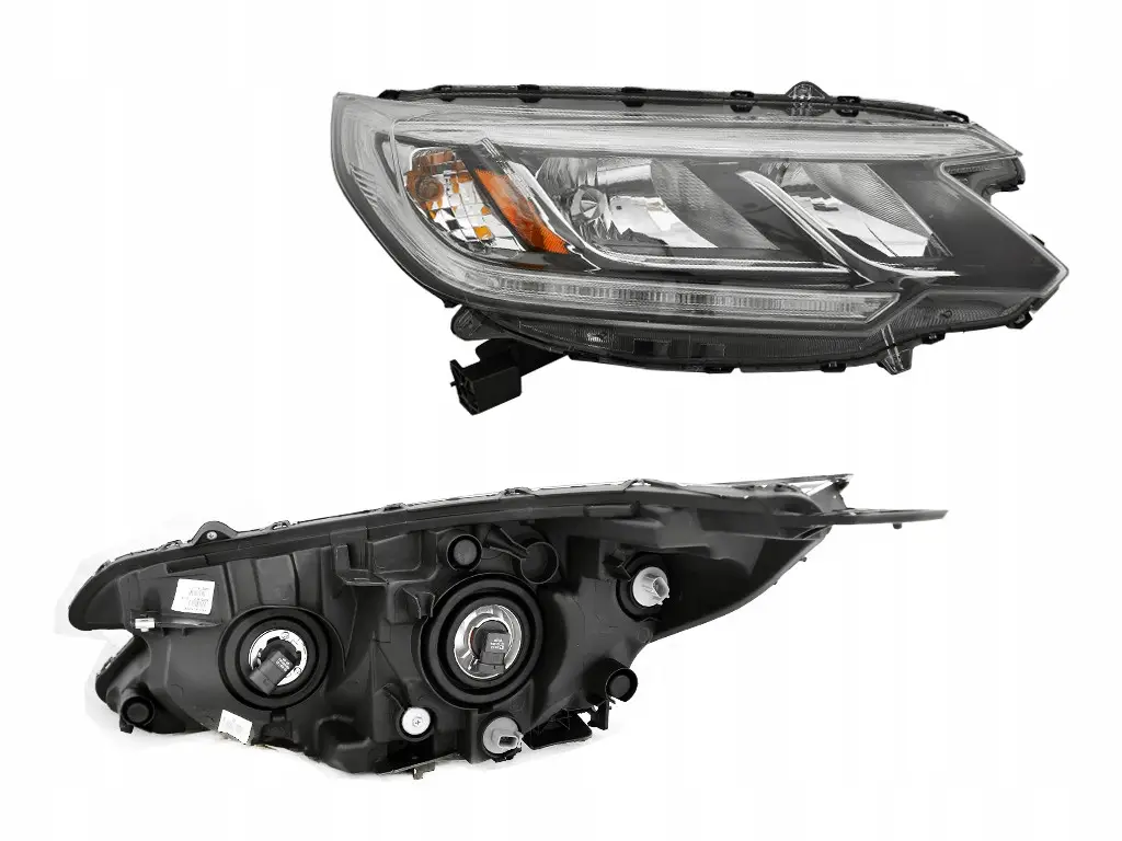 Фара Правая Honda Cr-V 4 2015-2017 Желтая Вставка Без Линзы 33100-T1W-A01