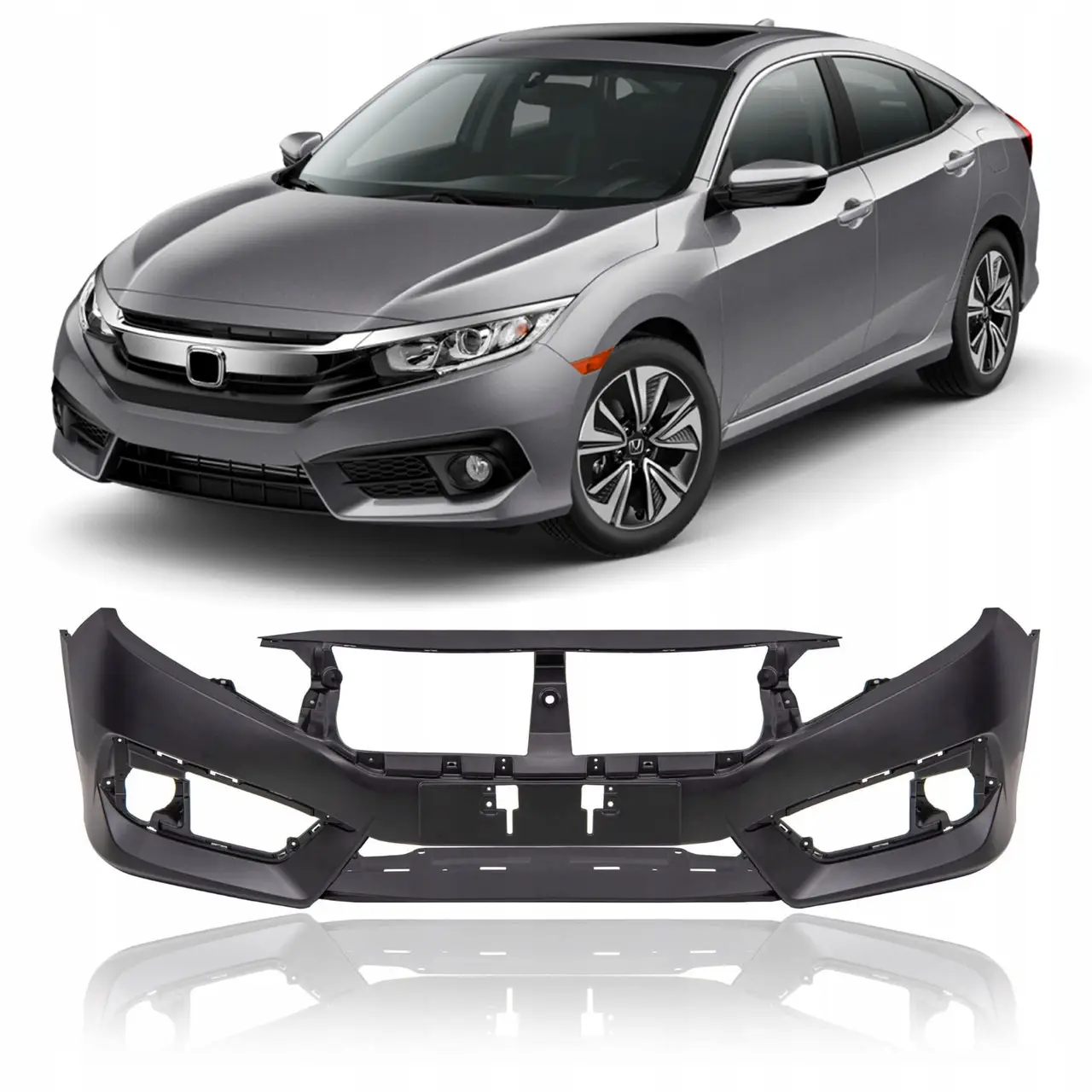 Бампер Передний Honda Civic 10 2016-2020 Хэтчбек 04711TGGA00ZZ